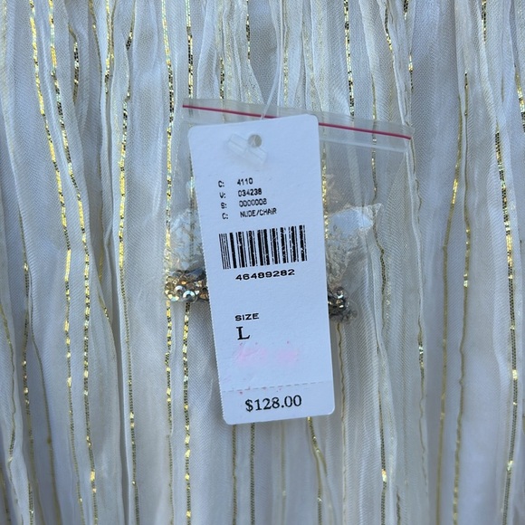 NWT Ranna Gill Anthropologie Elegant Beaded Tank Top Sequins Sz Large - Picture 4 of 9